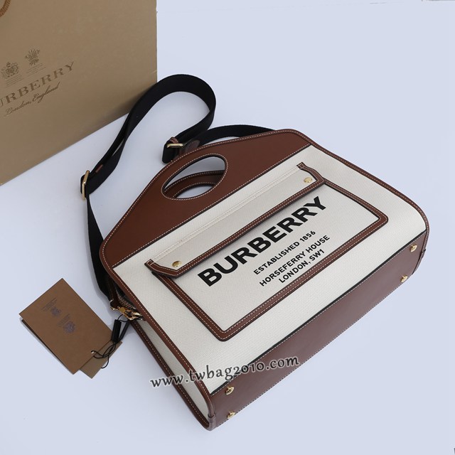 Burberry專門店新款大號37cm撲克包拉鏈 巴寶莉手提肩背斜挎女包 yxb1329